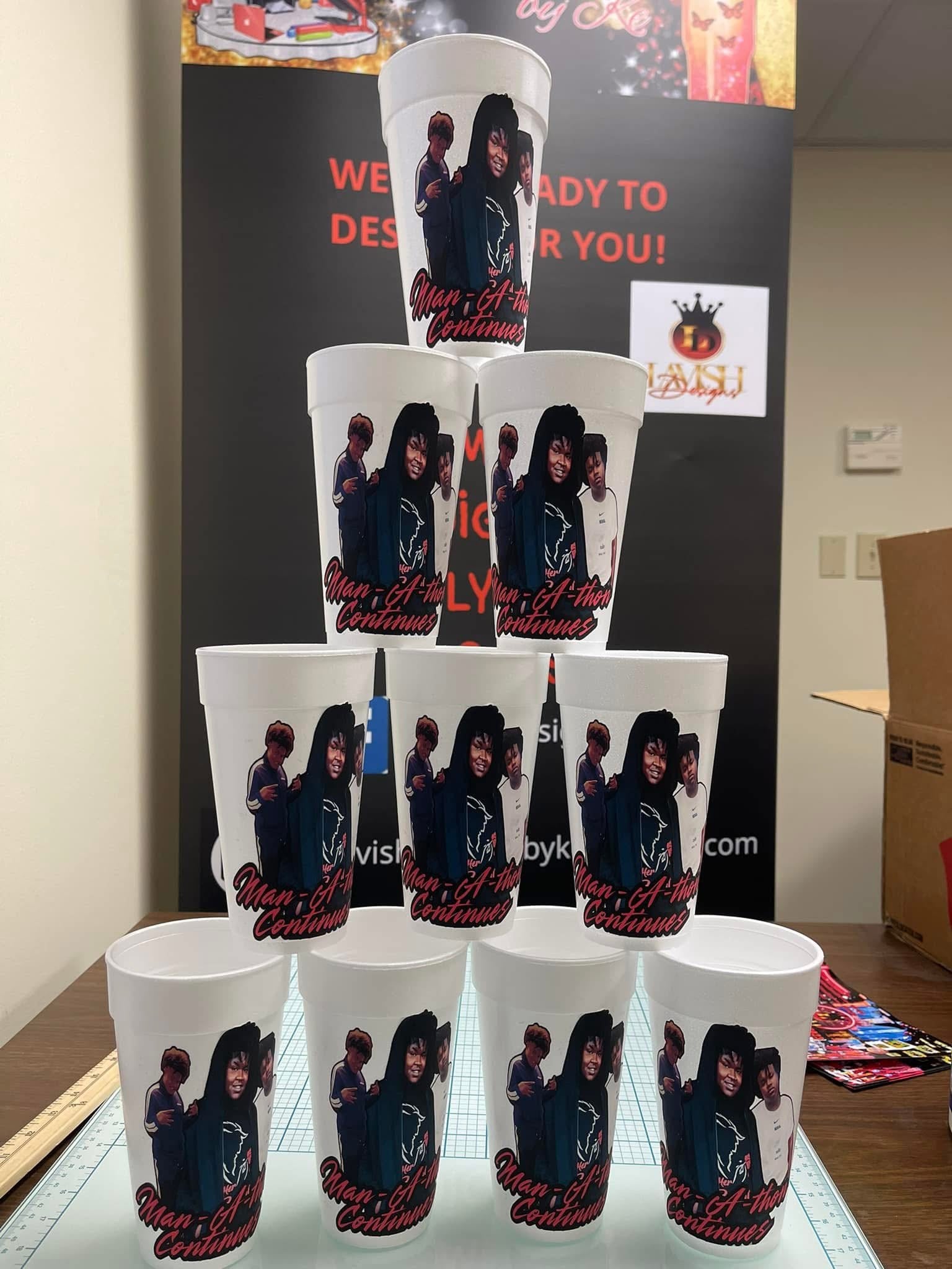 Custom styrofoam cups 20 oz